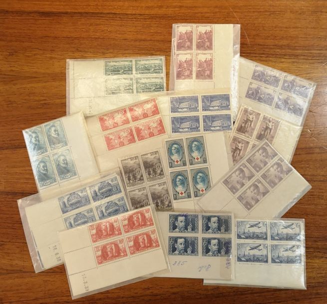 FRANCE, Emissions 1930 / 1978 : 

Ensemble de timbres neufs par multiple dont bl&hellip;
