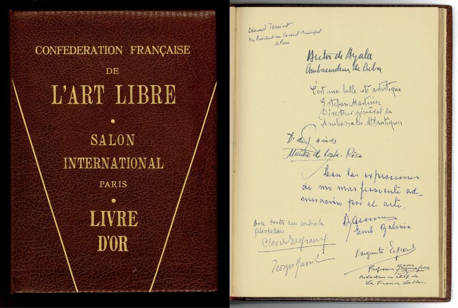 Null 
Livre d'or de la Confédération française de "l'Art Libre".

"[Elle] travai&hellip;