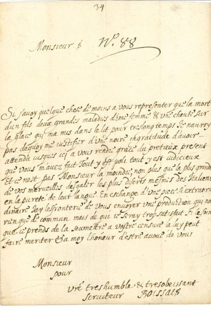 BOISSAT Pierre de (1603-1662) militaire, poète français et latin, traducteur; me&hellip;