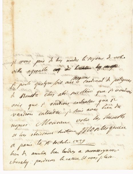 MONTESQUIEU Charles de Secondat, baron de La Brède et de (1689-1755) [AF 1728, 2&hellip;