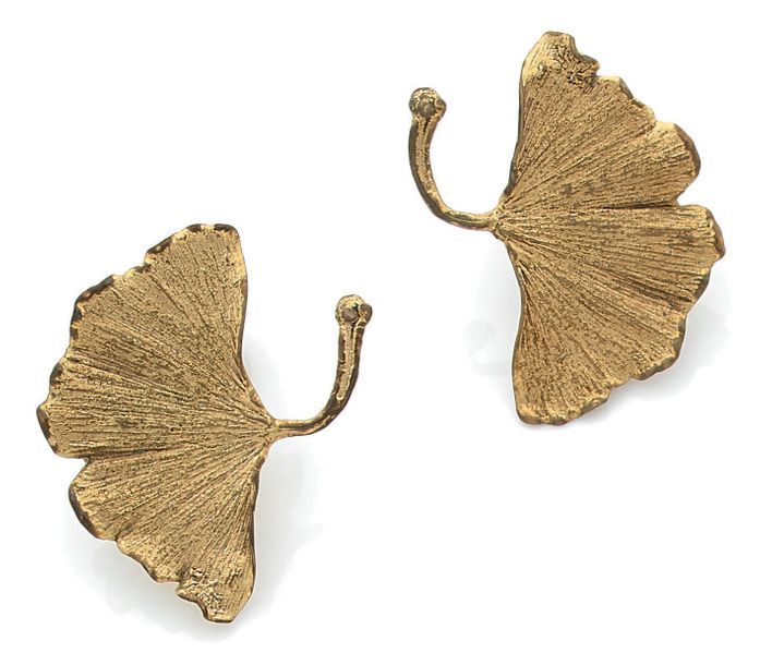 Claude LALANNE (1924-2019) & Edition Artcurial Pair of gilt bronze ear clips wit&hellip;