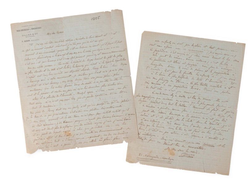 GAUGUIN Paul (1848-1903) 
Lettre autographe signée adressée à
Camille PISSARRO C&hellip;