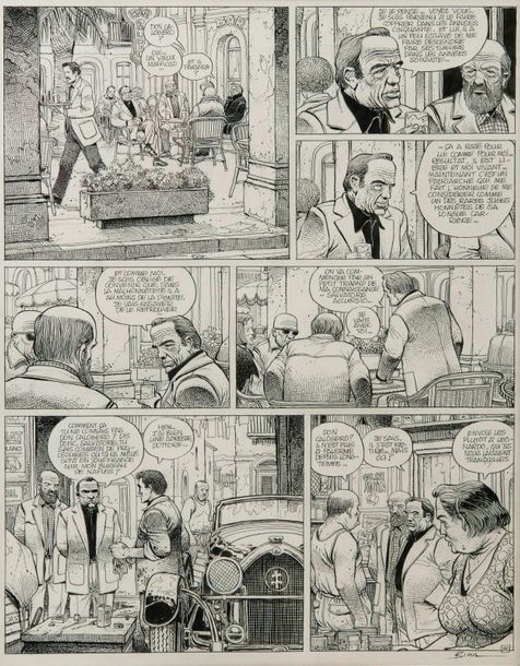 Enki BILAL (1951) 

The Phalanxes of the Black Order, 1979.

Pencil lead and ink&hellip;