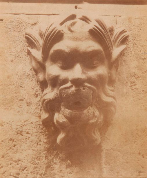 EUGÈNE ATGET (1857 - 1927) 

Mascaron of the Colbert Fountain, rue Colbert.

Pho&hellip;