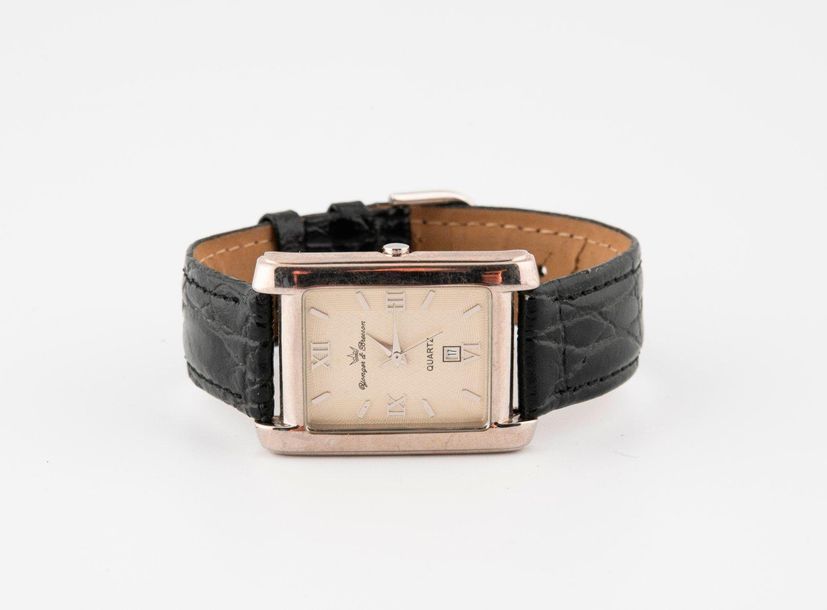 Younger & Bresson 

Montre bracelet d'homme. 

Boîtier rectangulaire en acier. 
&hellip;