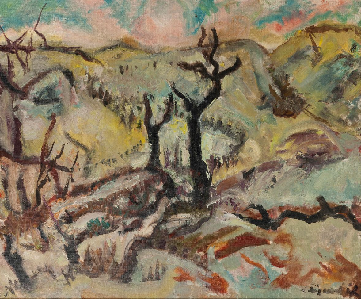 Willy EISENSCHITZ (1889-1974) 
Paysage de Provence.
Huile sur toile.
Signée en b&hellip;