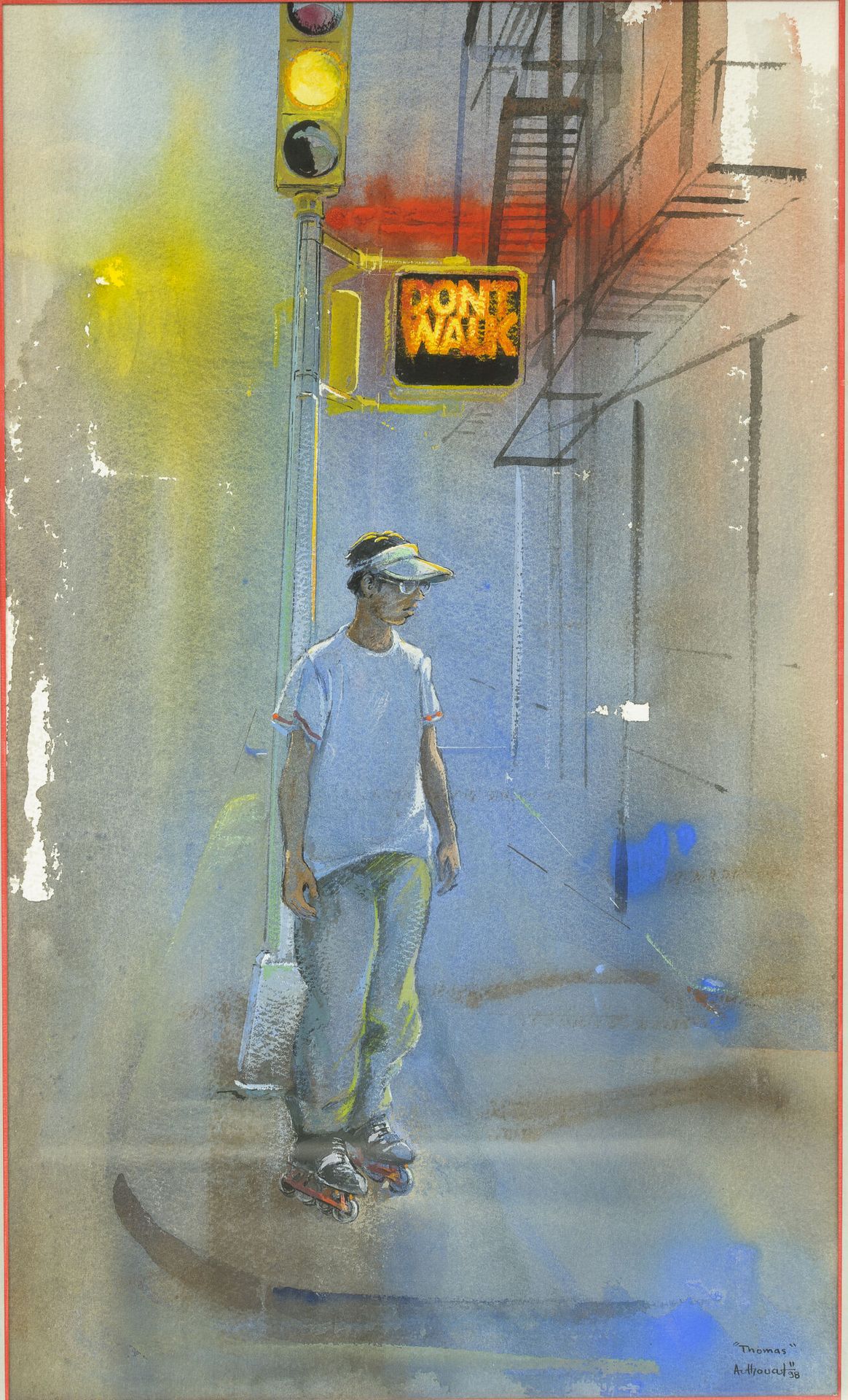 Daniel AUTHOUART (1943) Don't Walk 1998.

Watercolor and gouache on paper.

Sign&hellip;