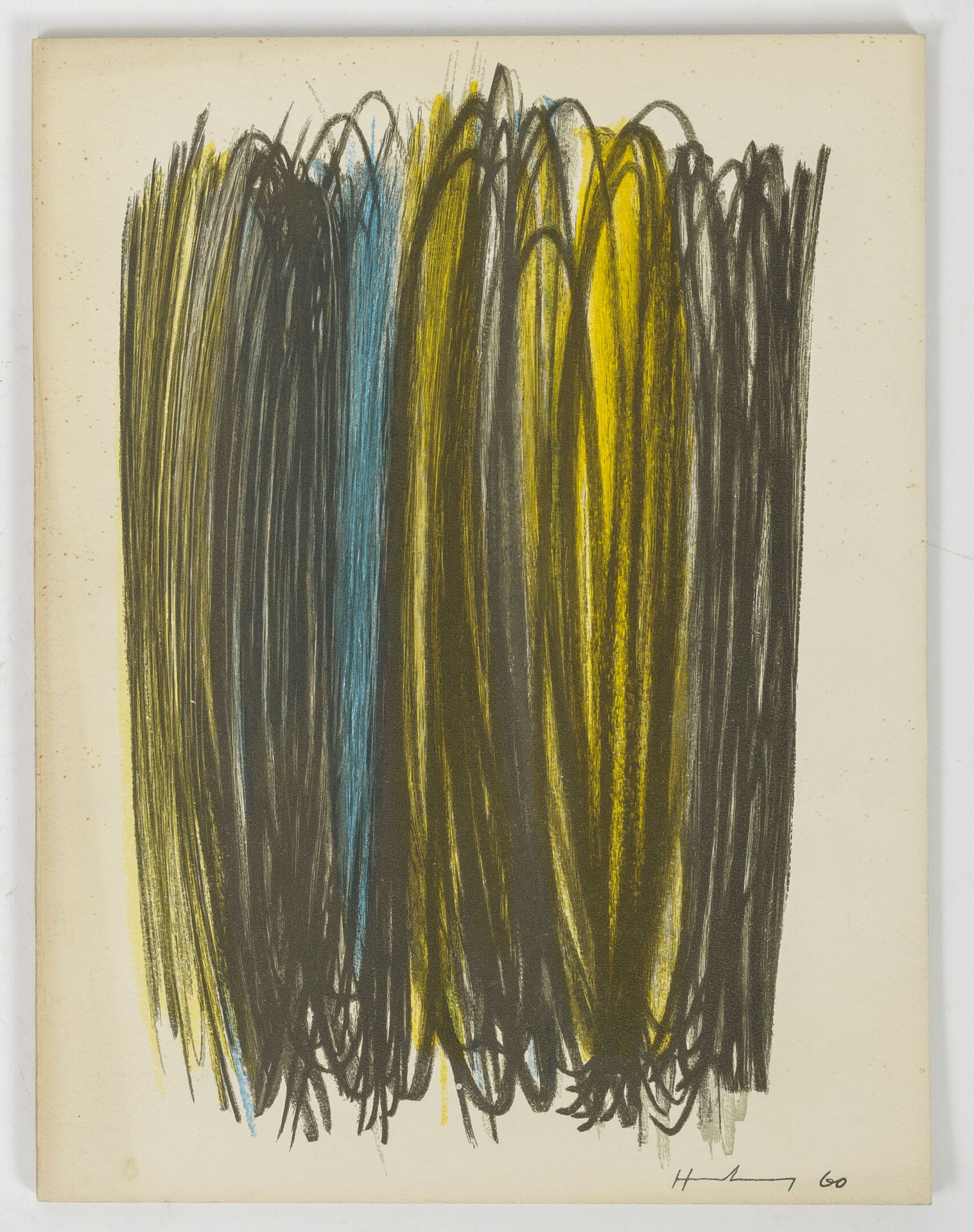 COLLECTIF Hans Hartung. 
Plaquette, Galerie de France, Paris, 1960, Imprimerie d&hellip;