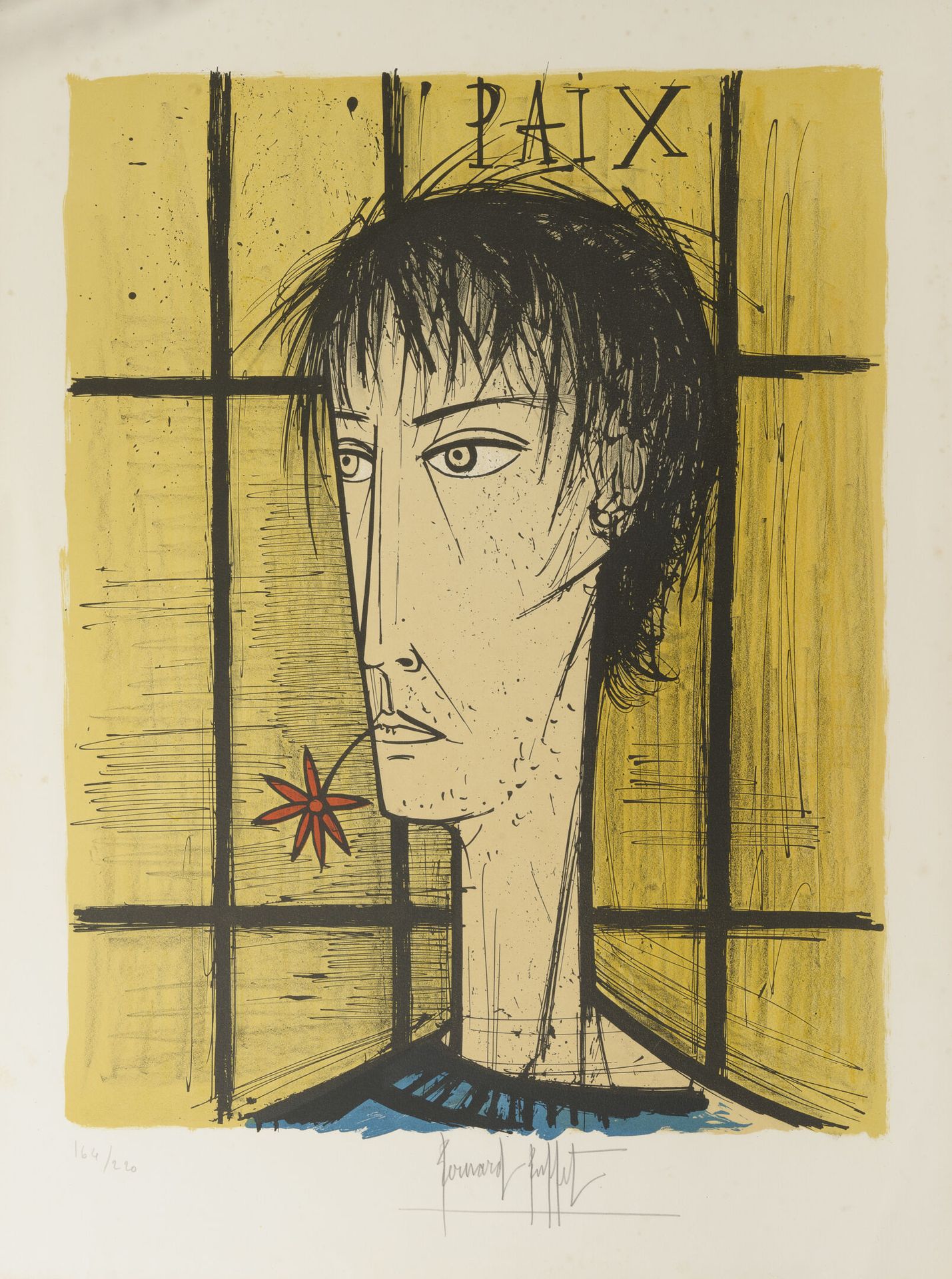 Bernard BUFFET (1928-1999) Peace, 1968.

Lithograph in colors on paper.

Signed &hellip;