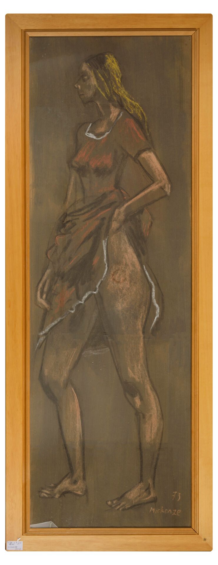 Grégoire MICHONZE (1902-1982) 
Jeune fille à la jupe relevée, 1973. 




Pastel &hellip;
