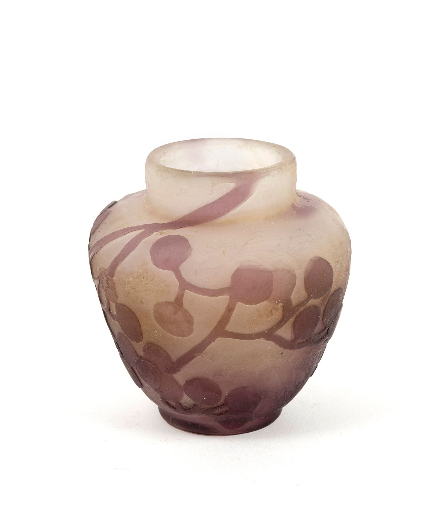 Etablissements GALLÉ Kleine Vase in Topform mit flachem Boden und kleinem gerade&hellip;