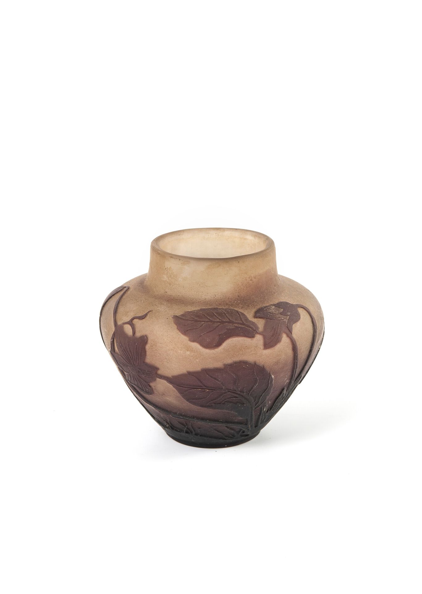 Etablissements GALLÉ Kleine Vase in Topform mit flachem Boden und kleinem gerade&hellip;