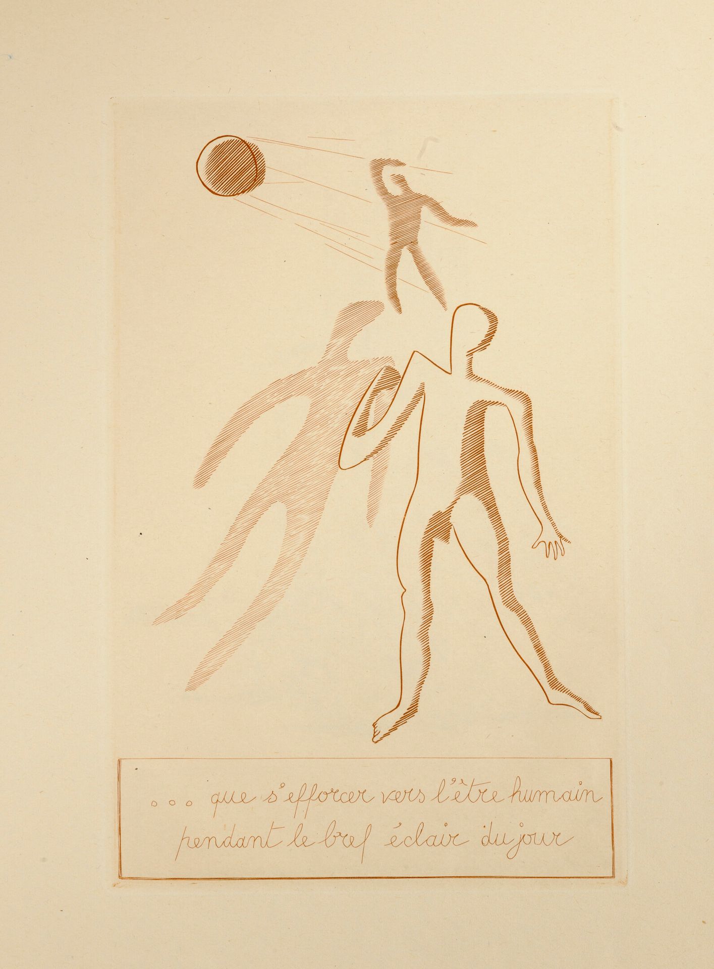 Tardieu, Jean 石化的日子（1943-1944）。诗歌。

附有罗杰-维耶勒的六幅布林版画的插图。

Gallimard出版社，巴黎，1947年。
&hellip;