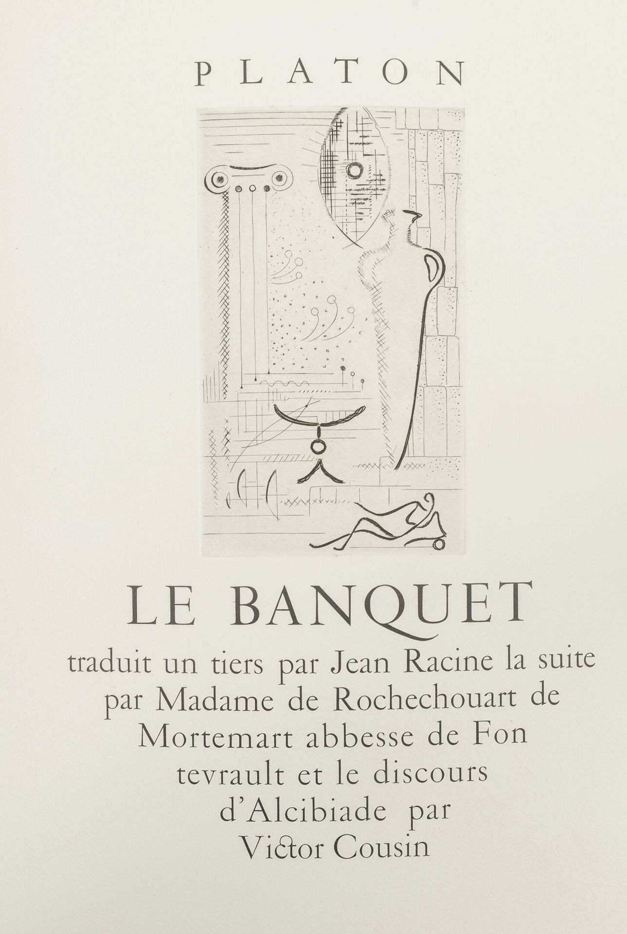 PLATON Le banquet.

Burins originaux de Roger VIEILLARD. 

Editions La nouvelle &hellip;