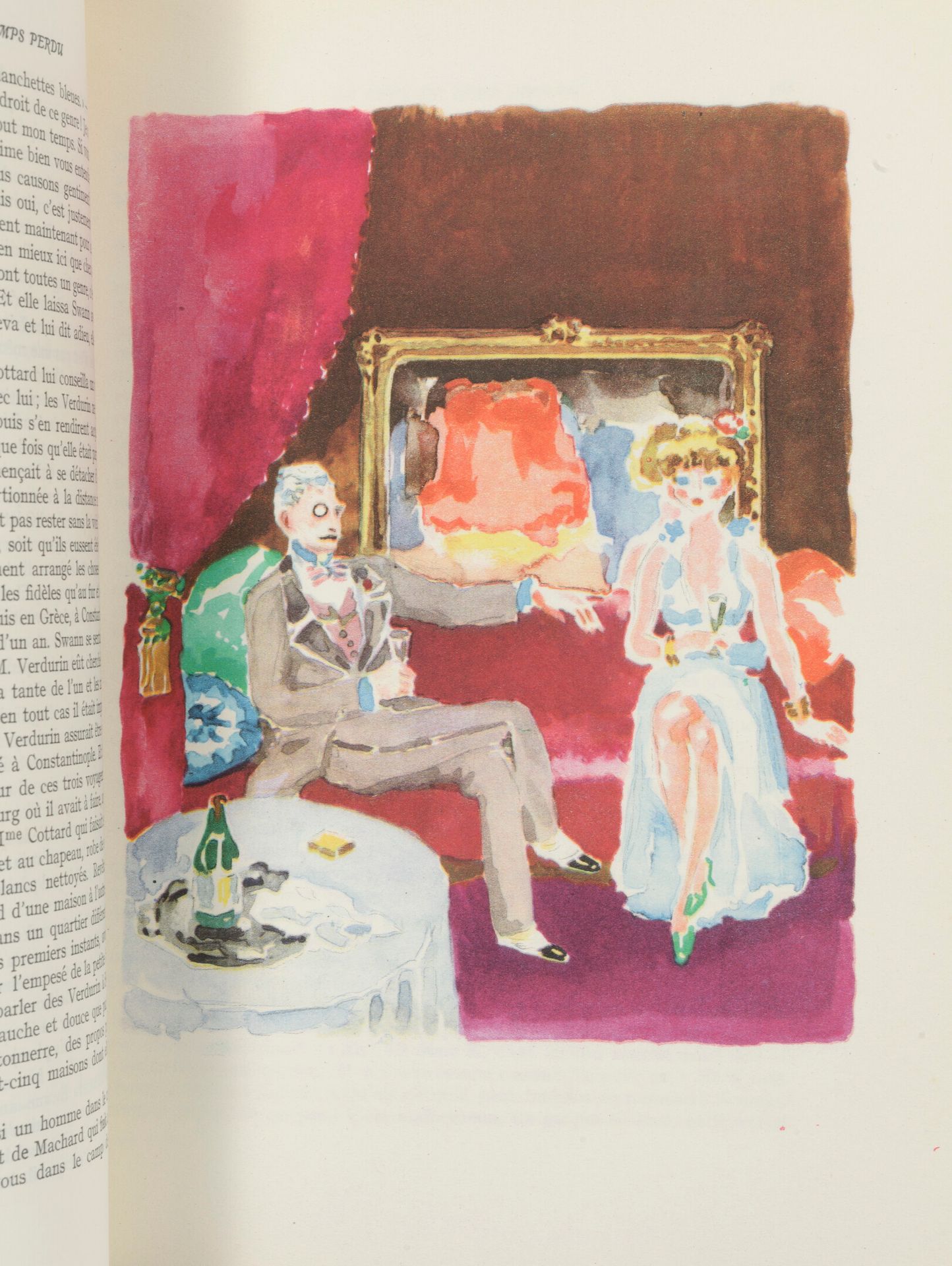 PROUST, Marcel 寻找失去的时间。

由Kees VAN DONGEN绘制的七十七幅水彩画插图。

Gallimard出版社，巴黎，1947年。

&hellip;