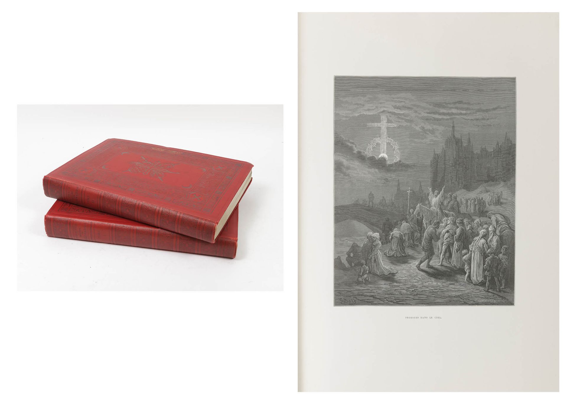 MICHAUD, Joseph-François 鳄鱼的历史。

巴黎，Furne, Jouvet et Cie, 1877。

2卷合订本，红色半长方形，书脊&hellip;
