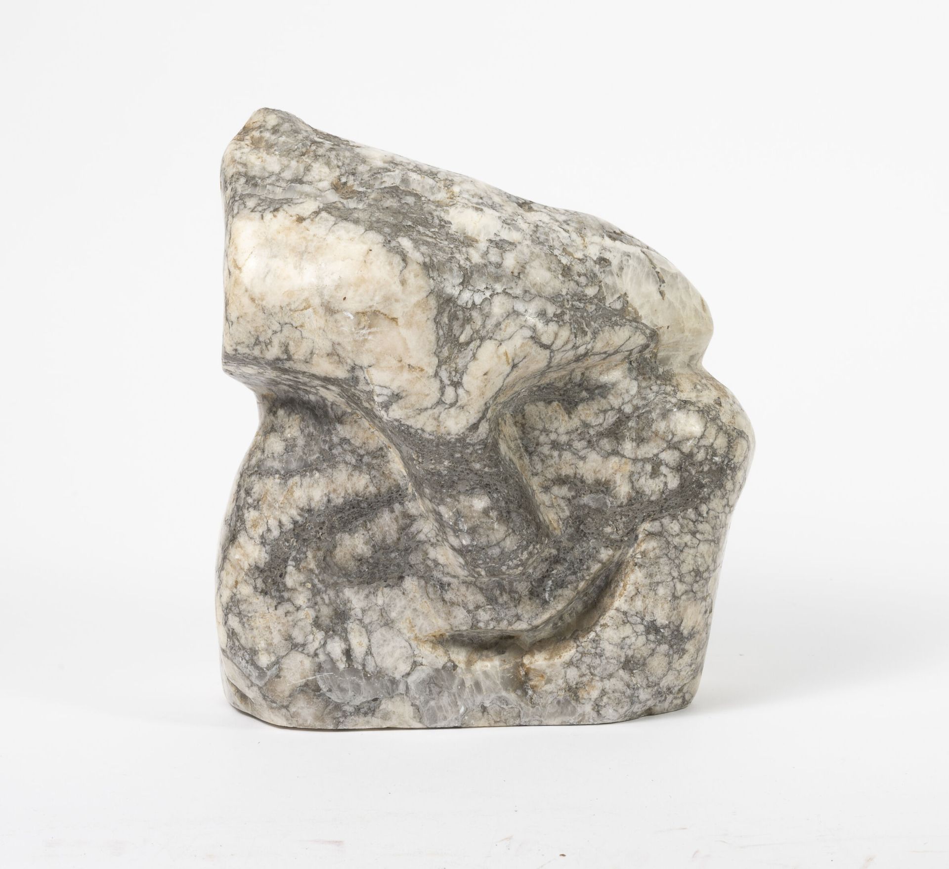 Israel Shoshany ACHIAM (1916-2005) Tête.

Sculpture en marbre veiné gris. 

Sign&hellip;