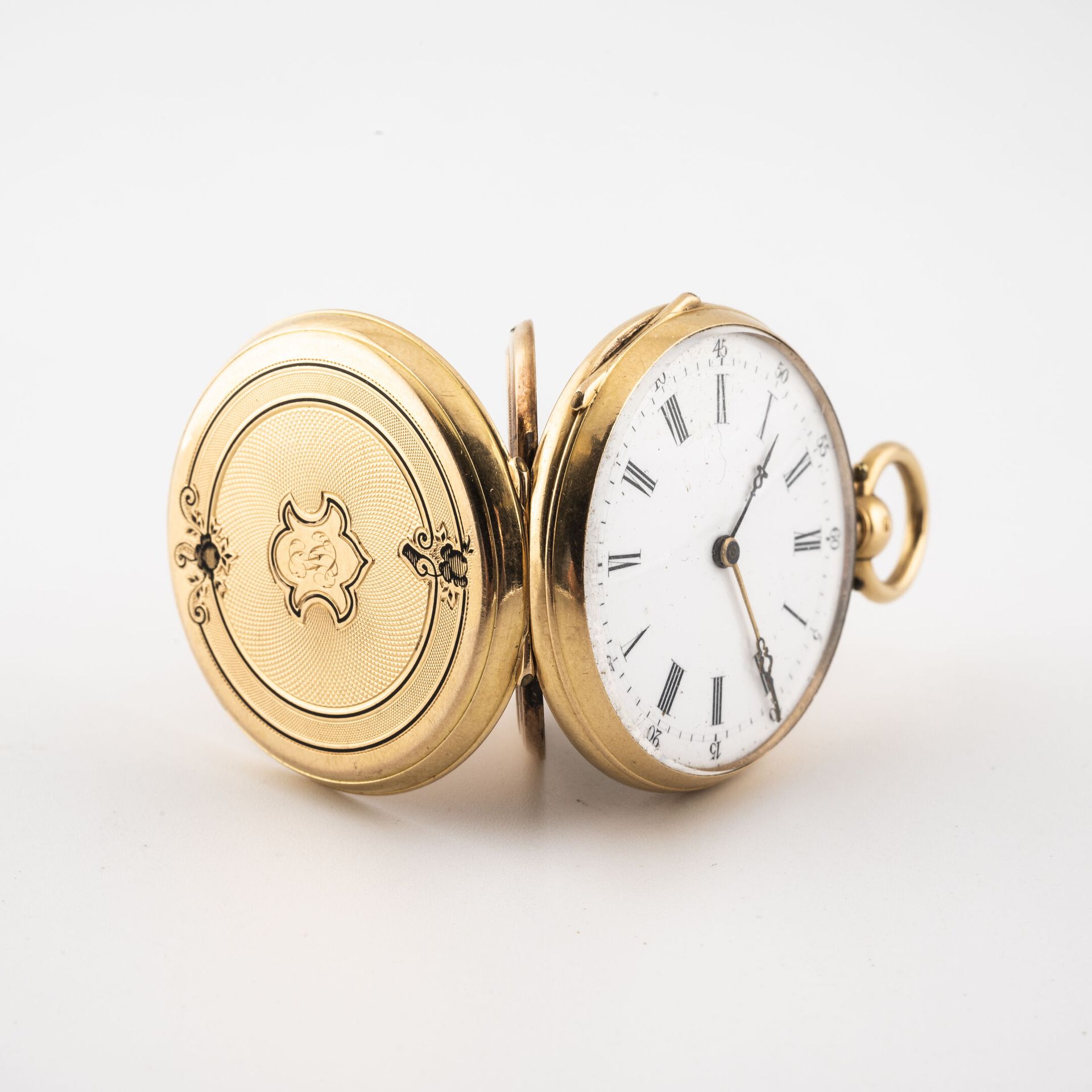 Null Reloj de cuello de oro amarillo (750) 

Contraportada decorada con una cart&hellip;