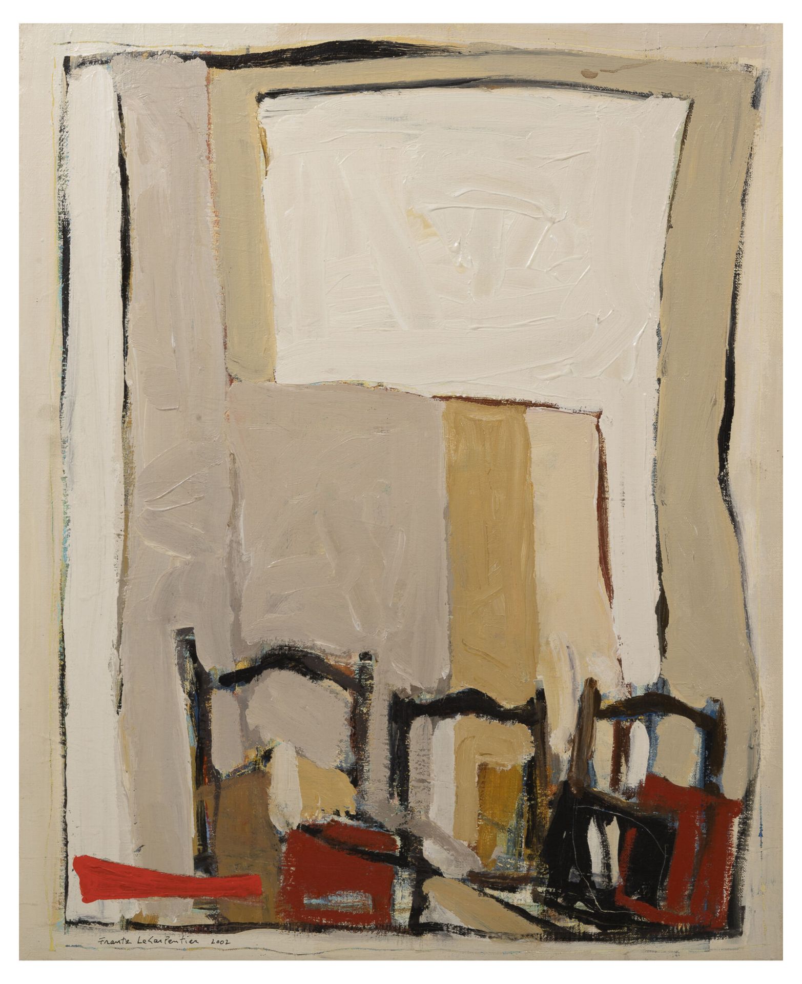 Frantz LE CARPENTIER (1961) 无题》，2002年。

布面油画。

左下方有签名和日期。

61 x 50厘米。