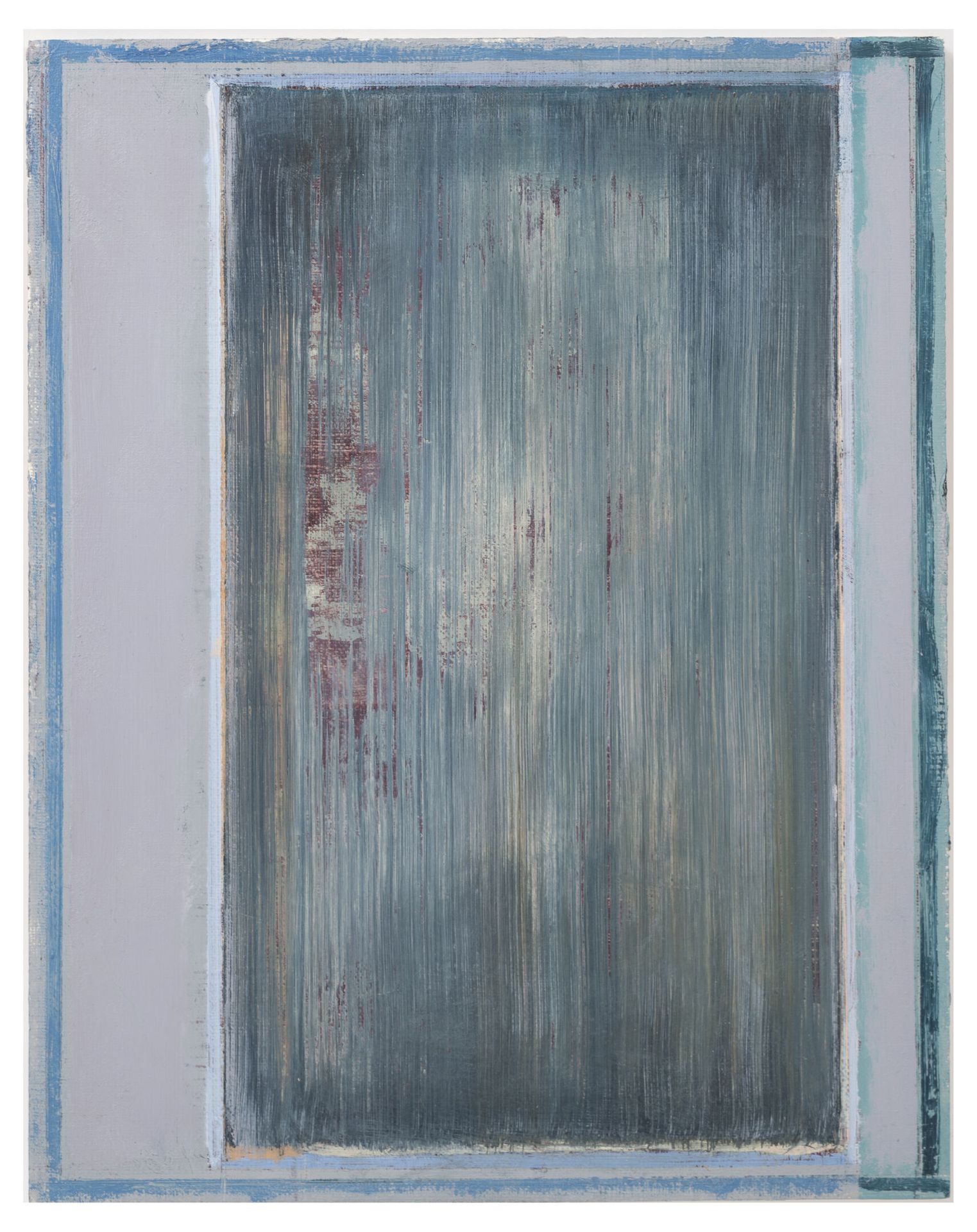 Pius FOX (1983) 无题》，2013年。

镶嵌在板上的油彩。

背面有签名和日期。

24 x 19厘米。