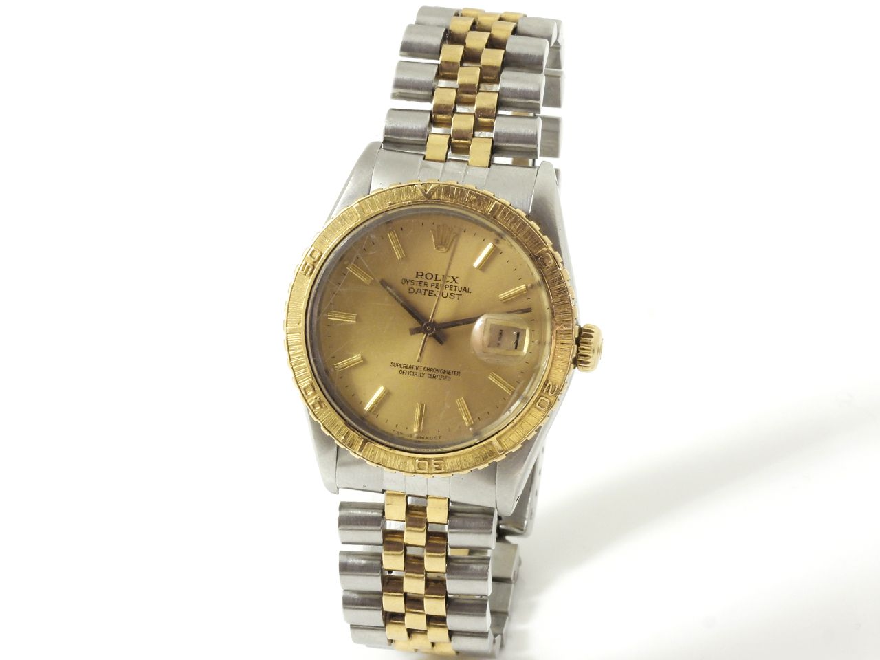 ROLEX OYSTER PERPETUAL DATEJUST 
Men's wristwatch in gold (750) and steel.

Slig&hellip;