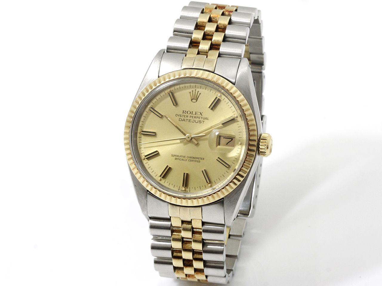 ROLEX ''OYSTER PERPETUAL DATEJUST'' 
Men's gold (585) and steel bracelet watch.
&hellip;
