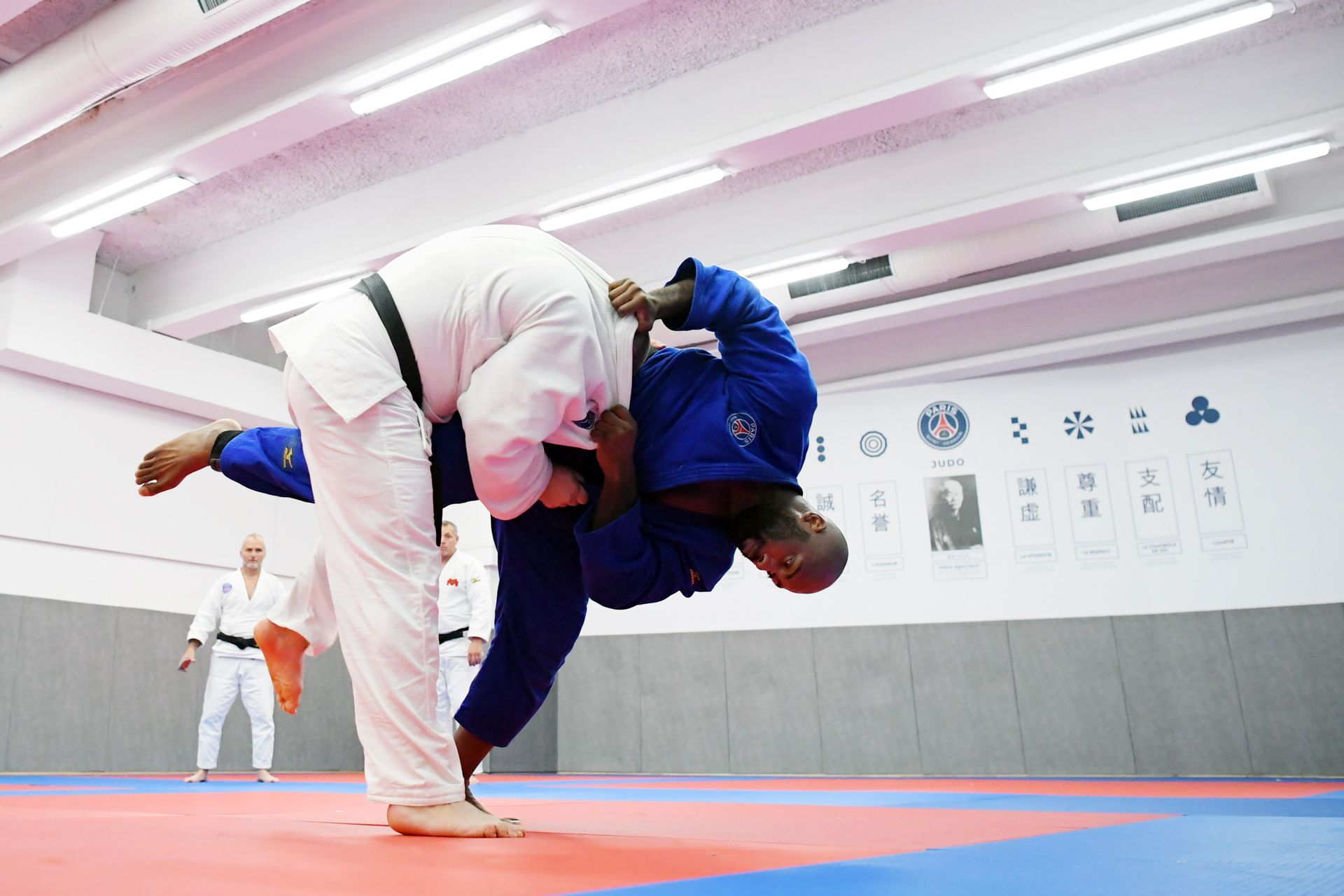 Teddy RINER Immersione in una sessione di allenamento di Teddy Riner al Paris Sa&hellip;