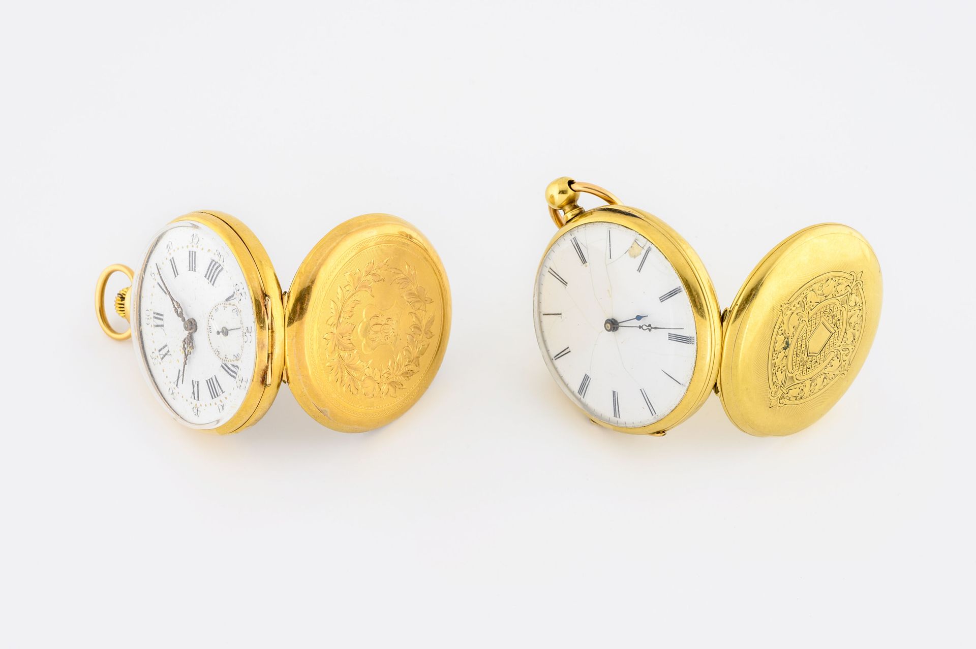 Lot en or jaune (750) comprenant : - Reloj de bolsillo de oro amarillo (750).

C&hellip;