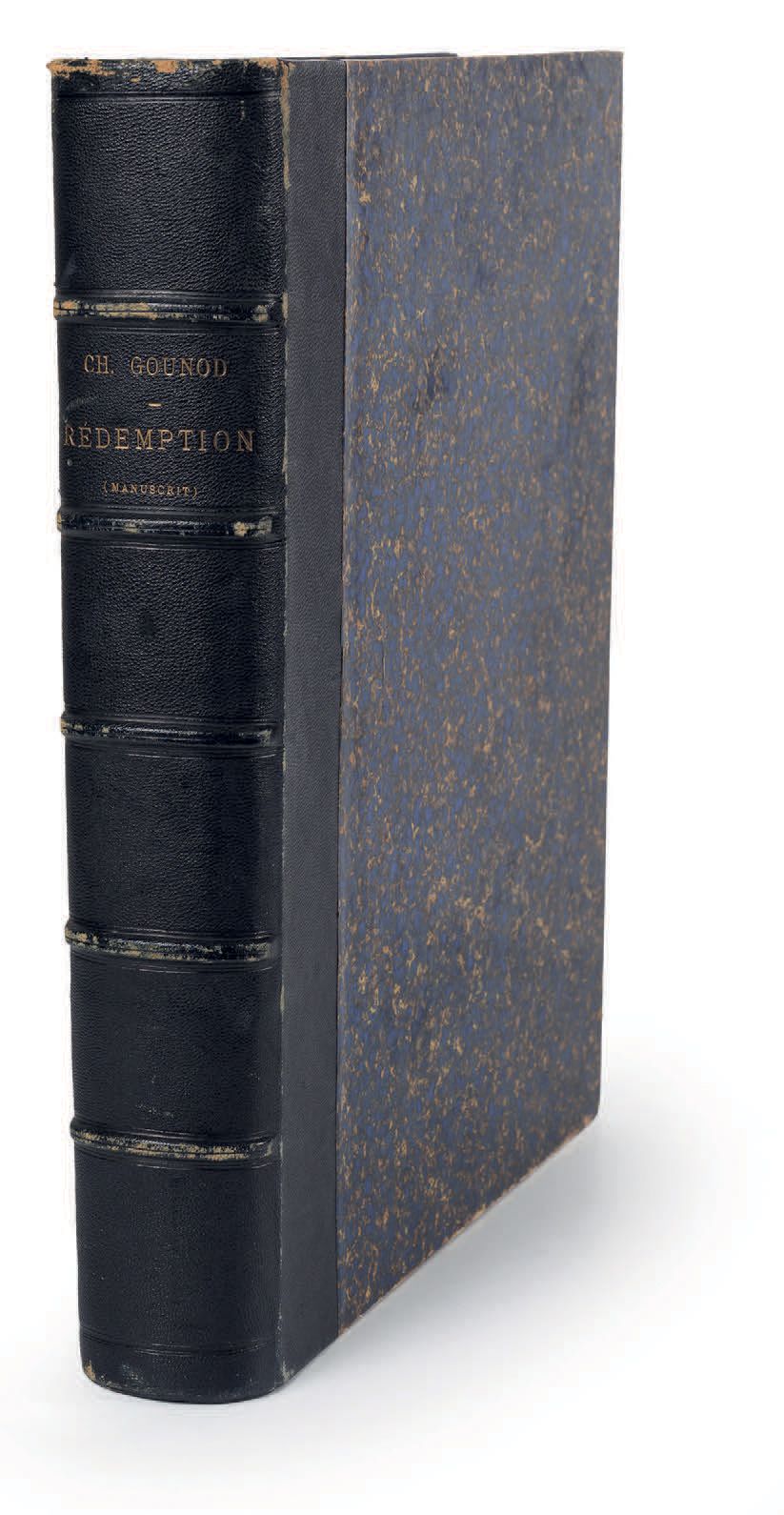 GOUNOD Charles. 音乐手稿的亲笔签名 "Charles Gounod"，La
Redemption, Trilogie sacrée (1882)&hellip;
