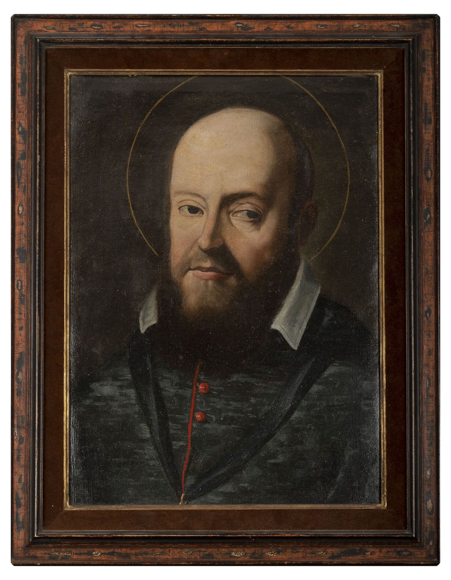 Dans le gout du XVIIème siècle Portrait of Saint François de Sales.

Oil on canv&hellip;