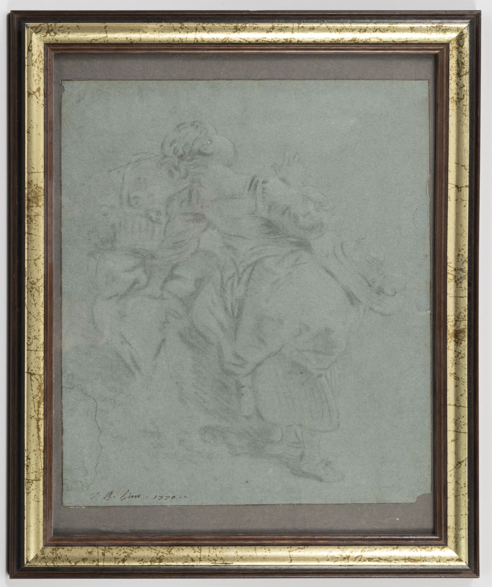 Attribué à Jean-Baptiste HUET (1745-1811) Junges Mädchen neben einem Korb.

Kohl&hellip;