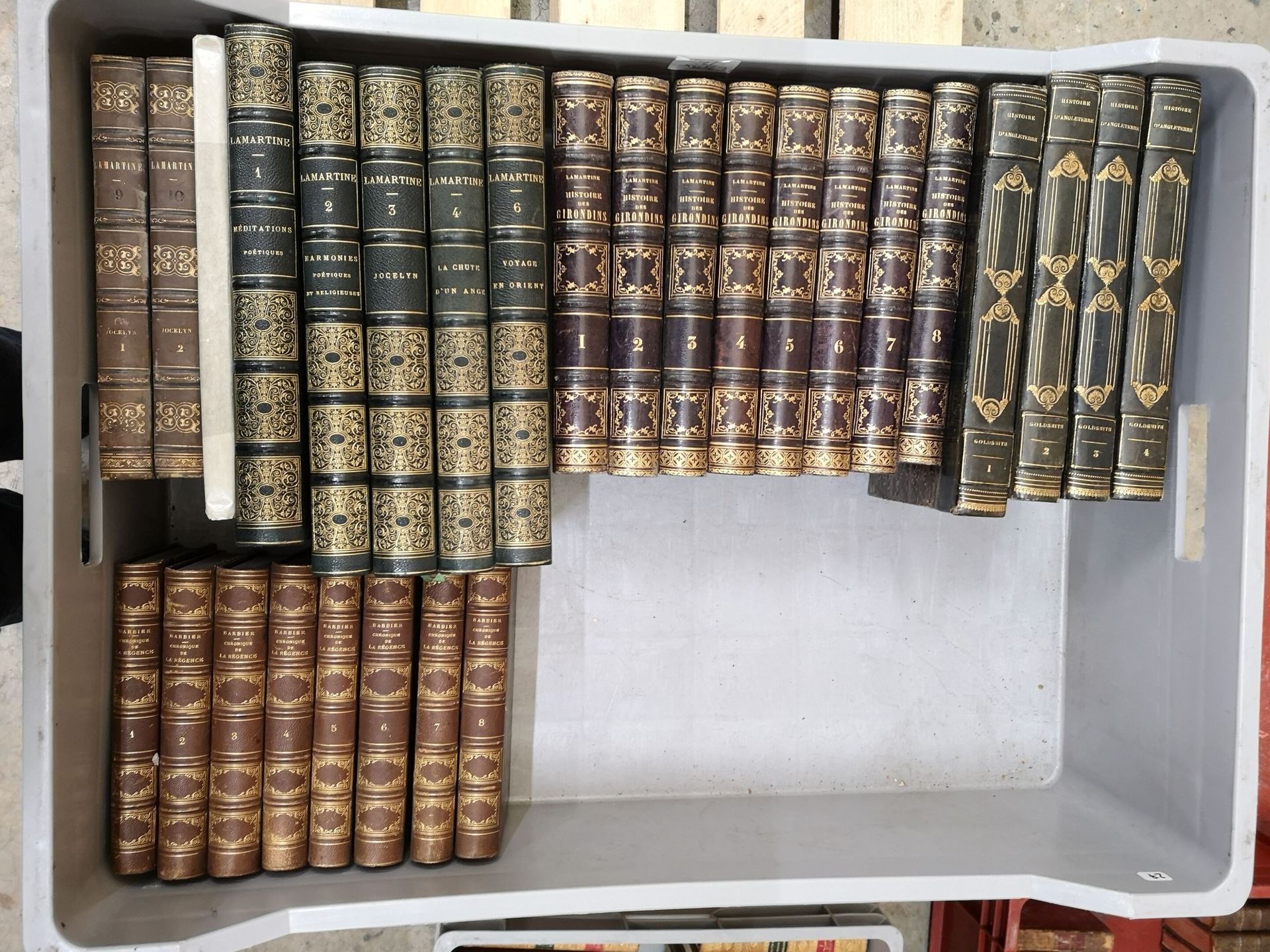 BARBIER, Louis BLANC, LAMARTINE, H. MARTIN, MICHELET, THIERS 3 sets of books on &hellip;