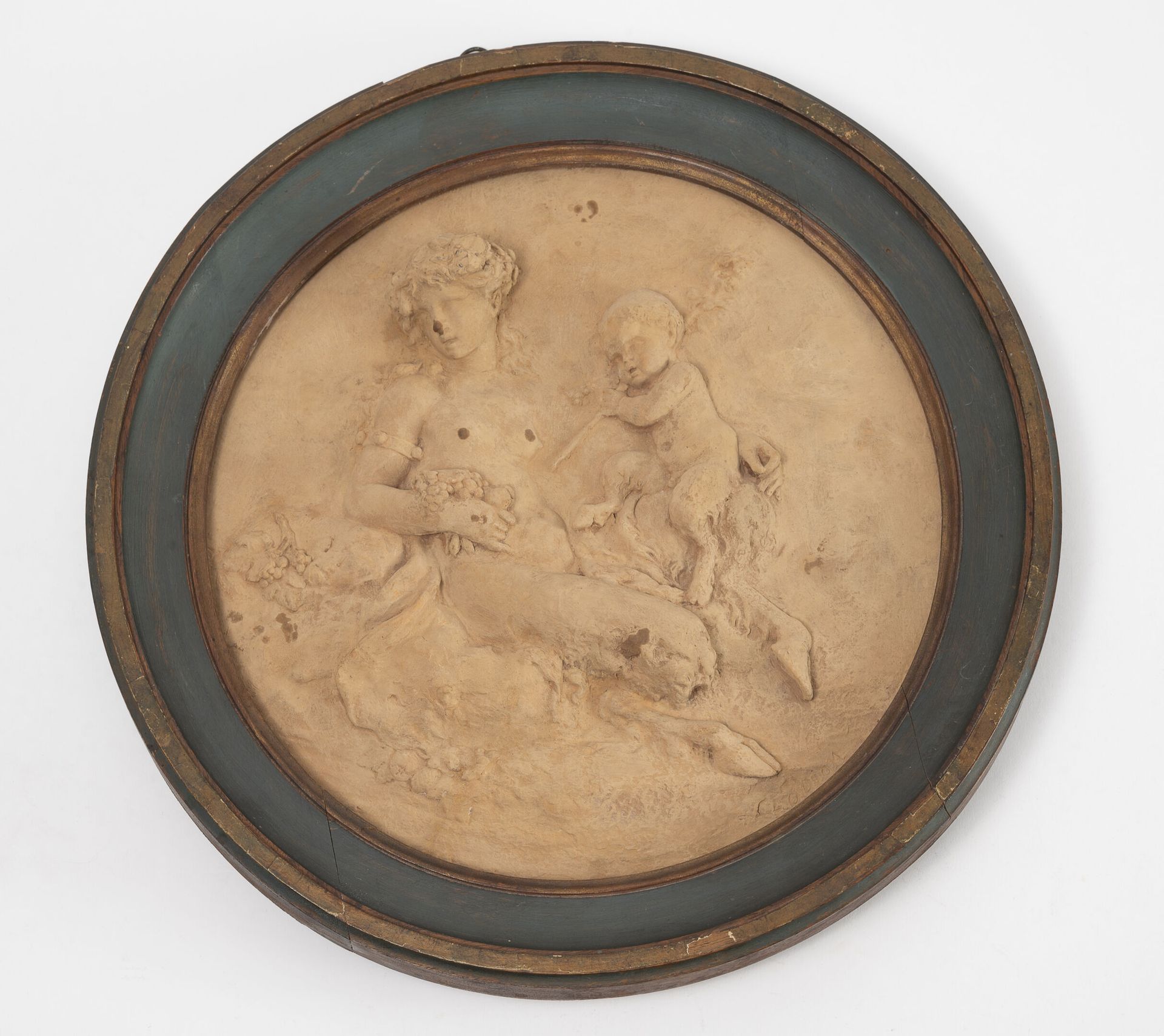D'après Claude Michel dit CLODION (1738-1814) Bas-relief figurant une bacchante &hellip;