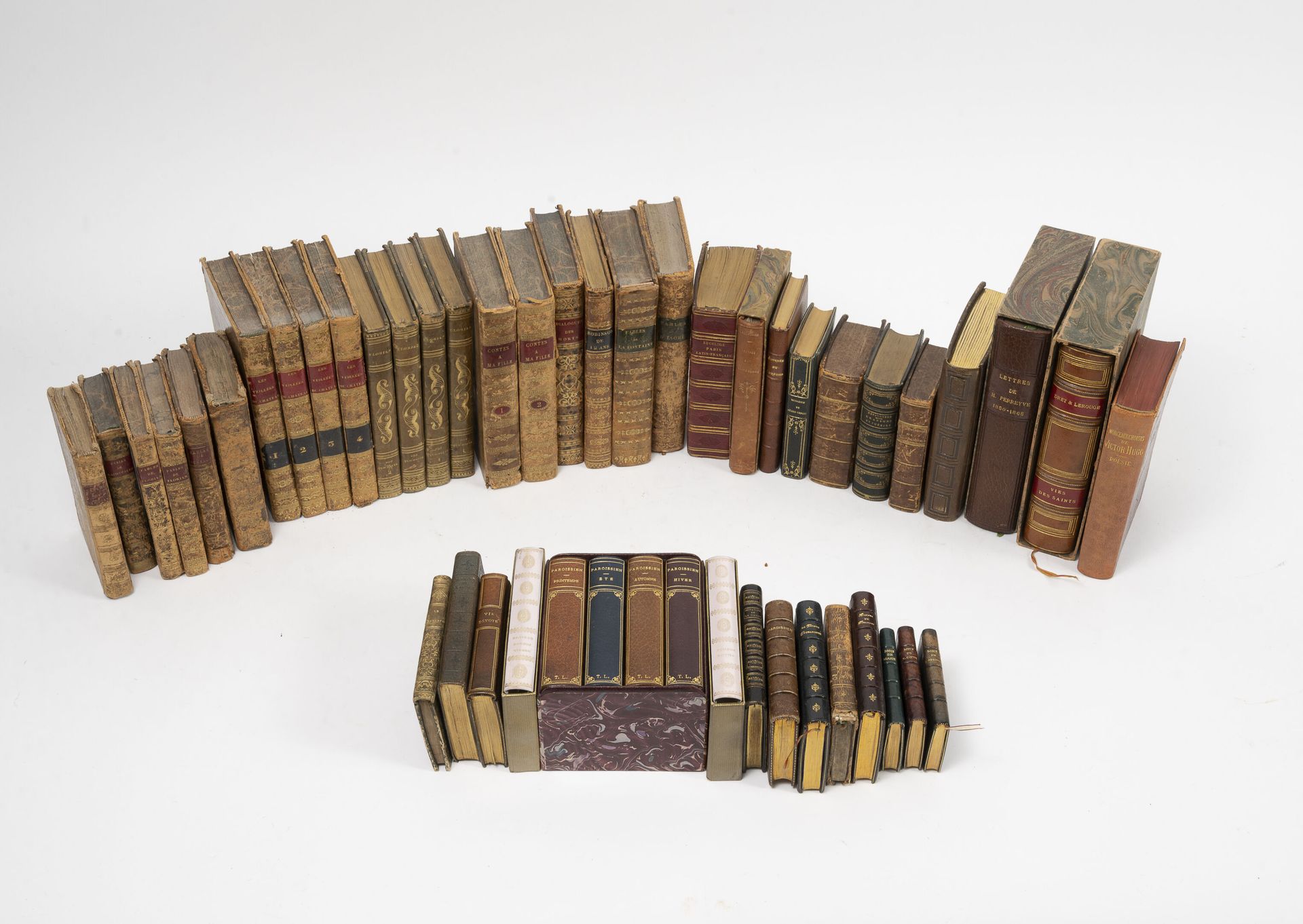 EUROPE, XIXème siècle Lote de libros encuadernados:

- STÉPHANIE-FÉLICITÉ DU CRE&hellip;