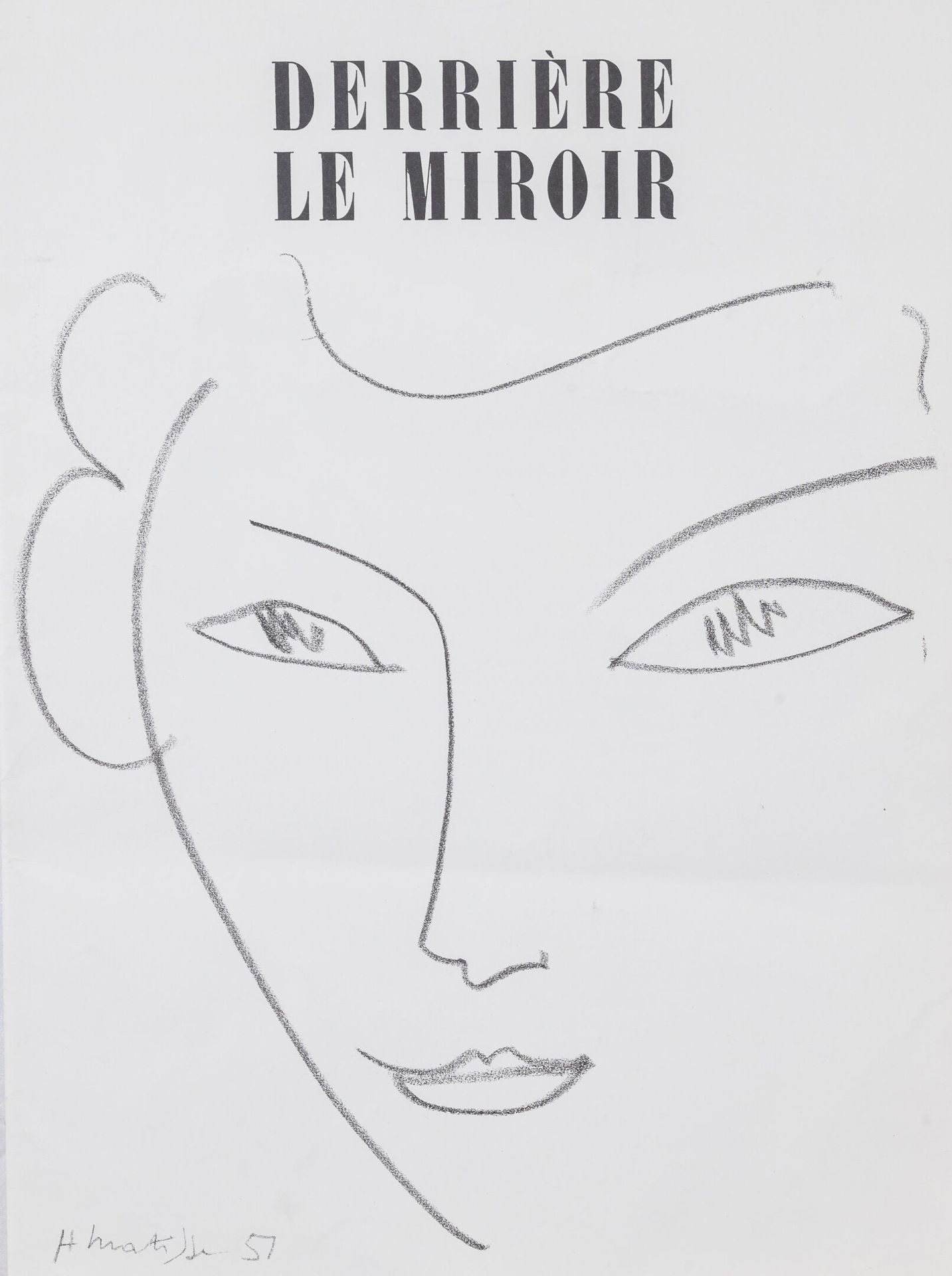 MATISSE, HENRI 镜子背后》，1981年重印。

由Pierre à feu, Maeght éditeur出版的小册子。

38 x 28 cm。&hellip;