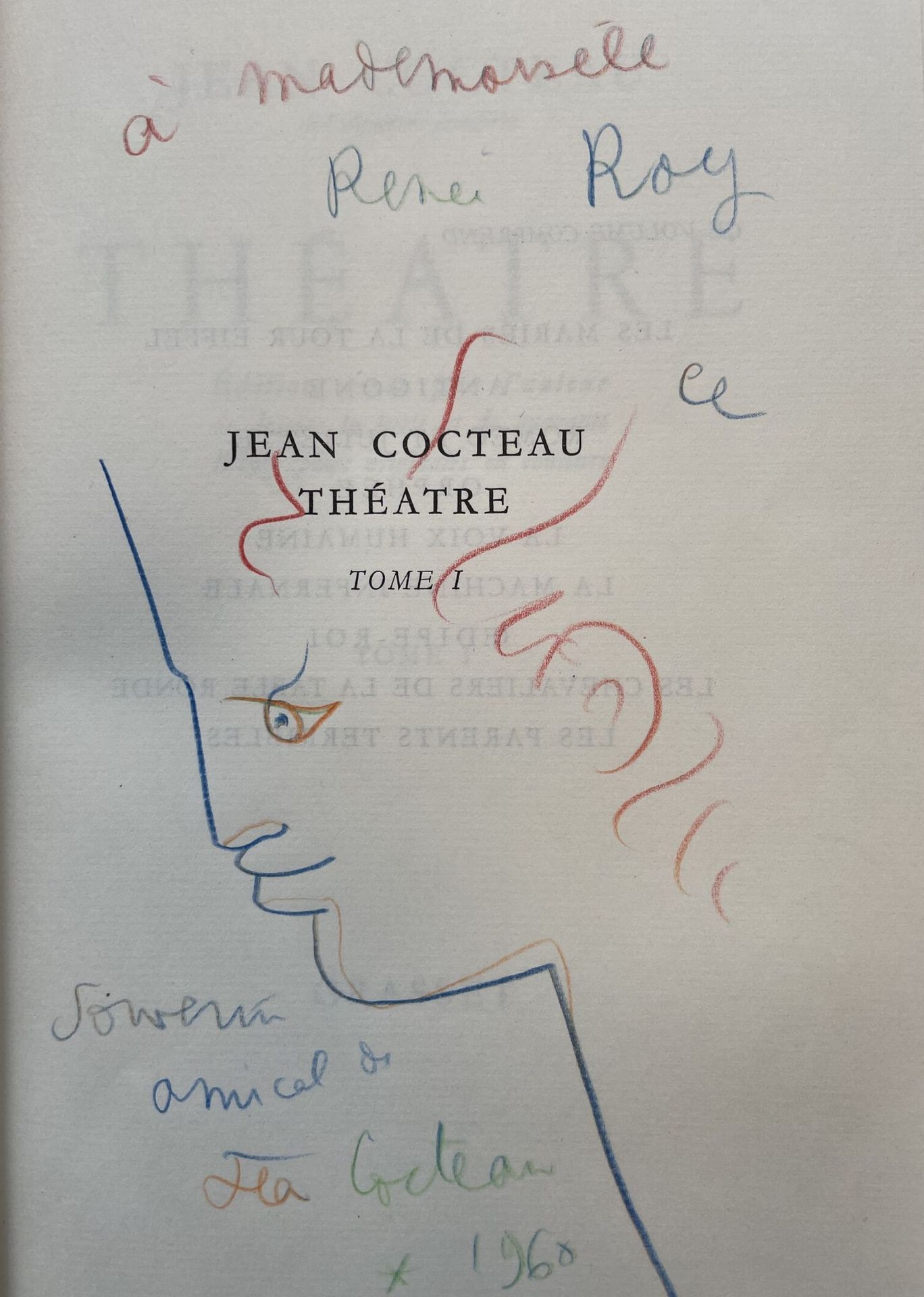 COCTEAU, Jean Theater.

Volume 1 and 2.

Edition decorated by the author with dr&hellip;
