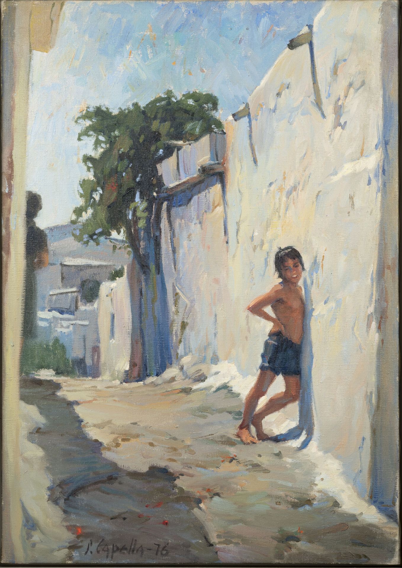 Juan CAPELLA (1927-2005) Povero ma felice, 1976. 

Olio su tela.

Firmato e data&hellip;