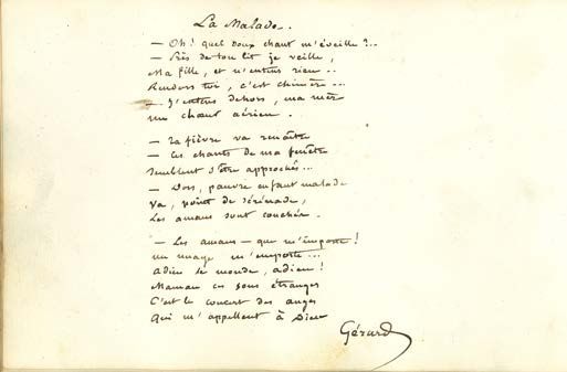 Null ALBUM AMICORUM.
GAUTIER Théophile.
HUGO Victor.
NERVAL Gérard de.
Album ami&hellip;