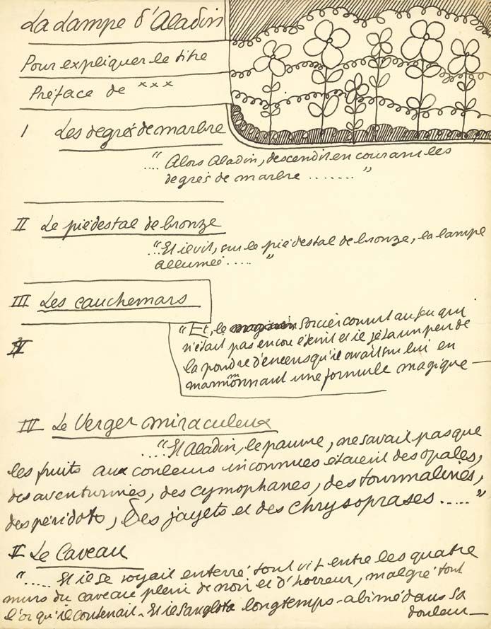 COCTEAU JEAN (1889-1963). MANOSCRITTO autografo "Jean Cocteau", La Lampe d'Aladi&hellip;