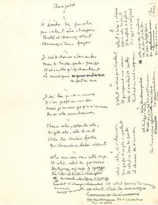COCTEAU JEAN (1889-1963). 9 MANUSCRITS autographes, [Monologues et chansons, 194&hellip;