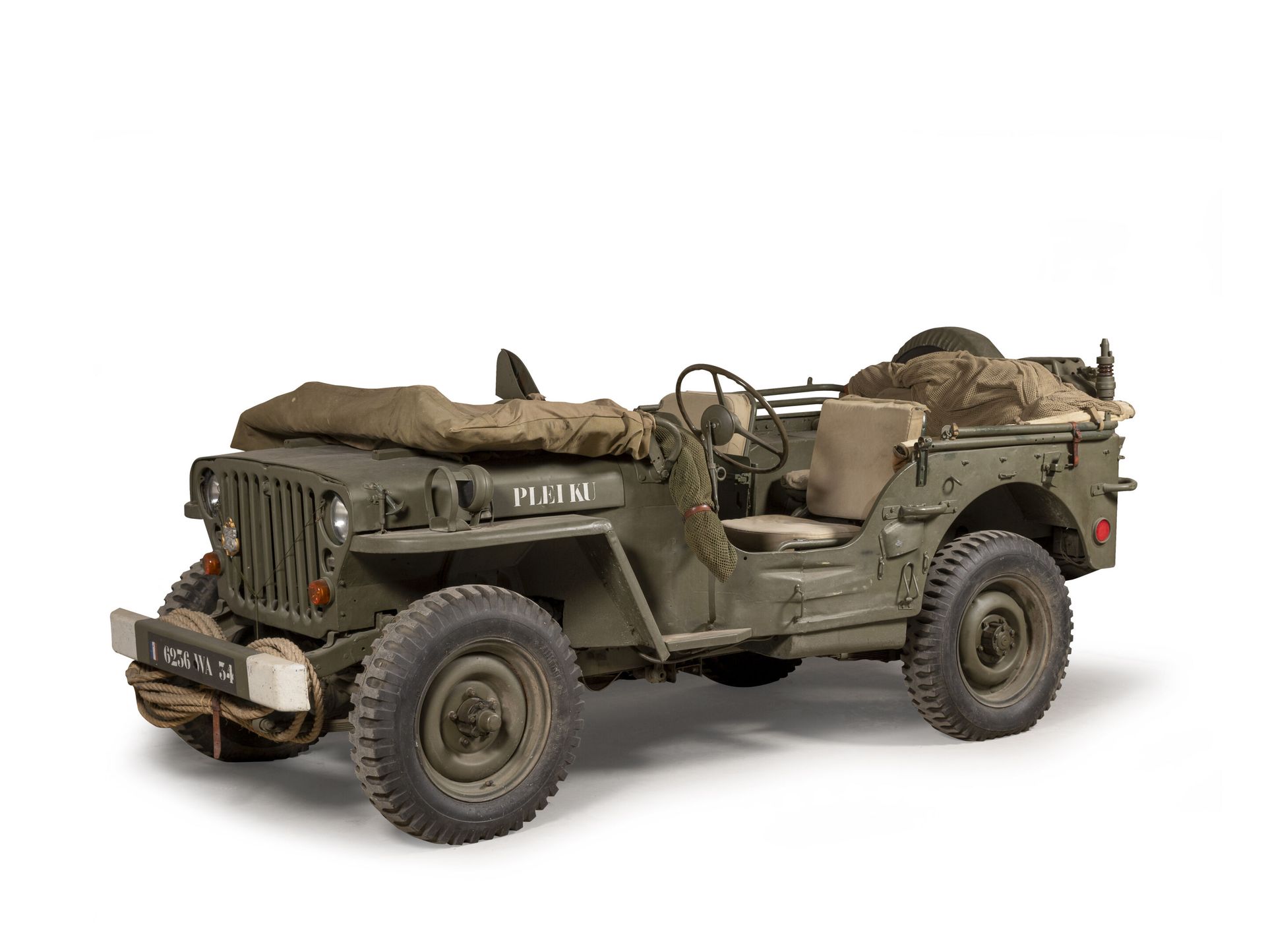 JEEP Willys MB 在印度支那的法国军队的配置中修复的车辆。

底盘号为MB 357105的车牌，大约在1944年7月。

改良后的美国身体。

状况&hellip;