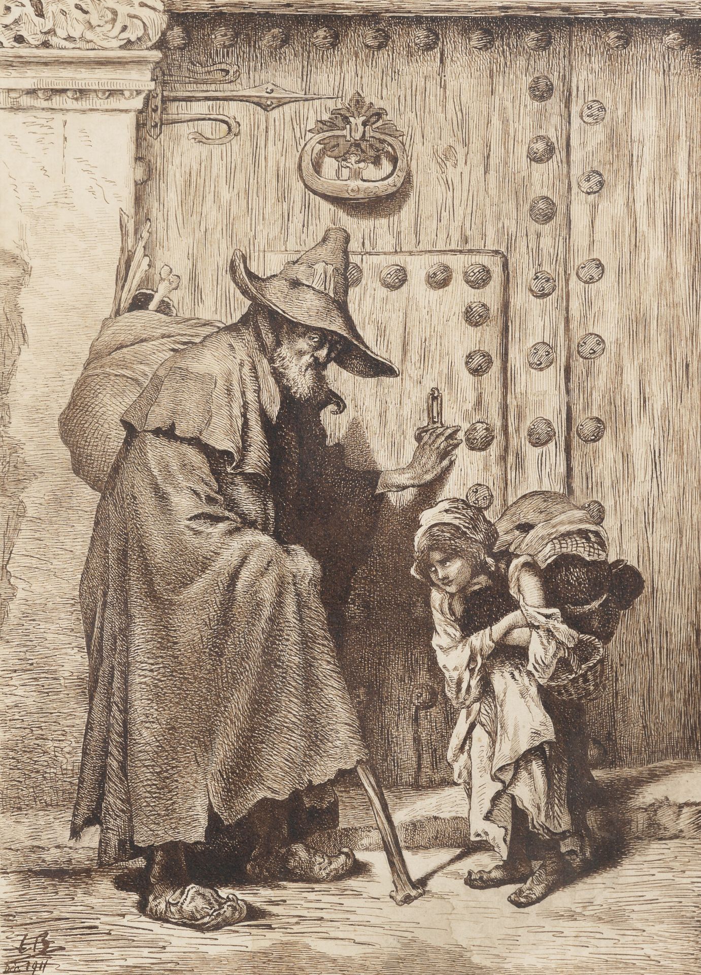 ECOLE FRANÇAISE DU DÉBUT DU XXÈME SIÈCLE 拉格曼。

水墨画。

左下角有图案和1911年12月的日期。

26.5 x&hellip;