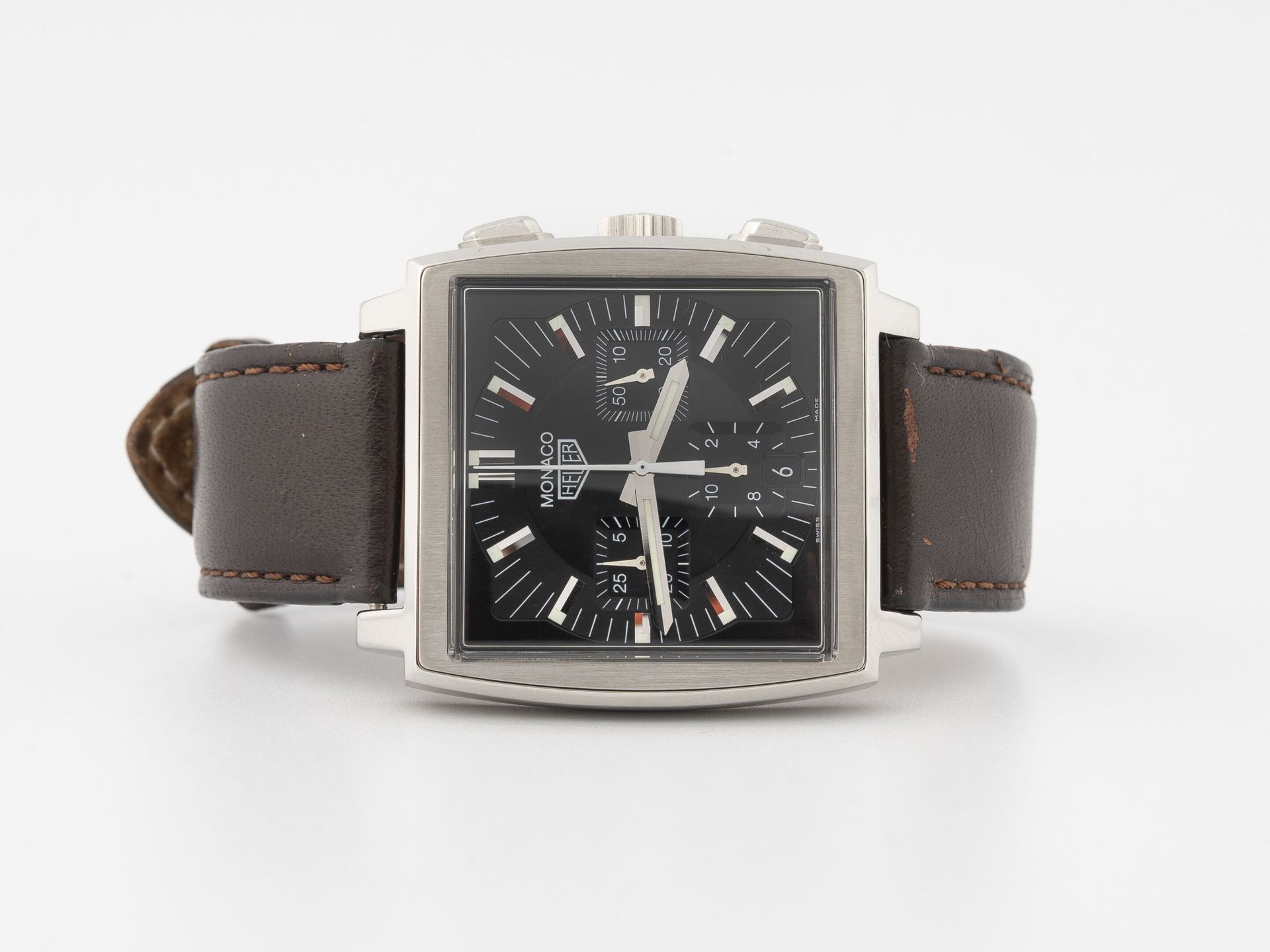 TAG HEUER, Monaco Men's wrist watch.

Square steel case, plexi glass (changed by&hellip;