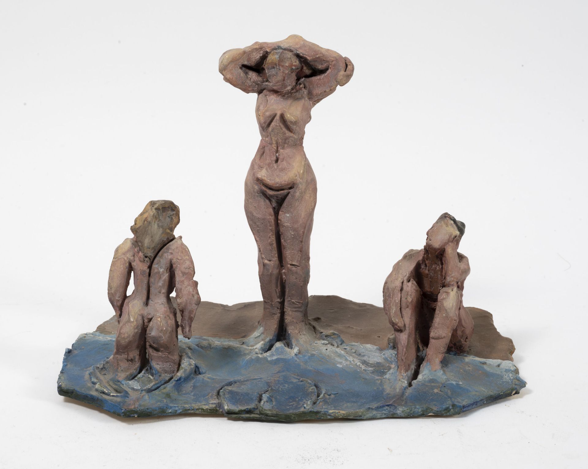 William CHATTAWAY (1927-2019) Drei badende Frauen, 1971.

Bemaltes Kunstharz. 

&hellip;