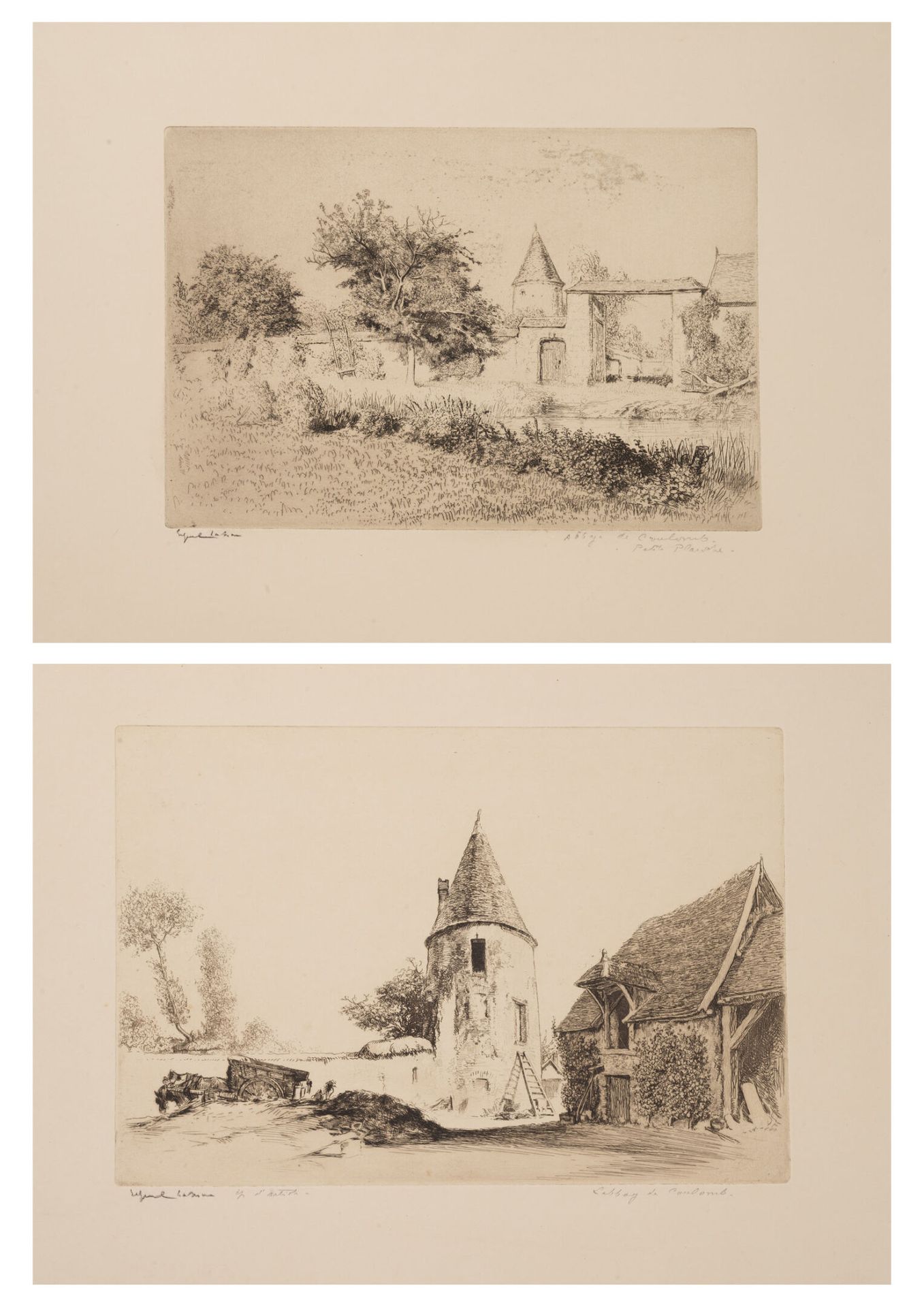 Edgar CHAHINE (1874-1947) Charpont, Abbaye de Coulomb, 1914.

Acquaforte su cart&hellip;