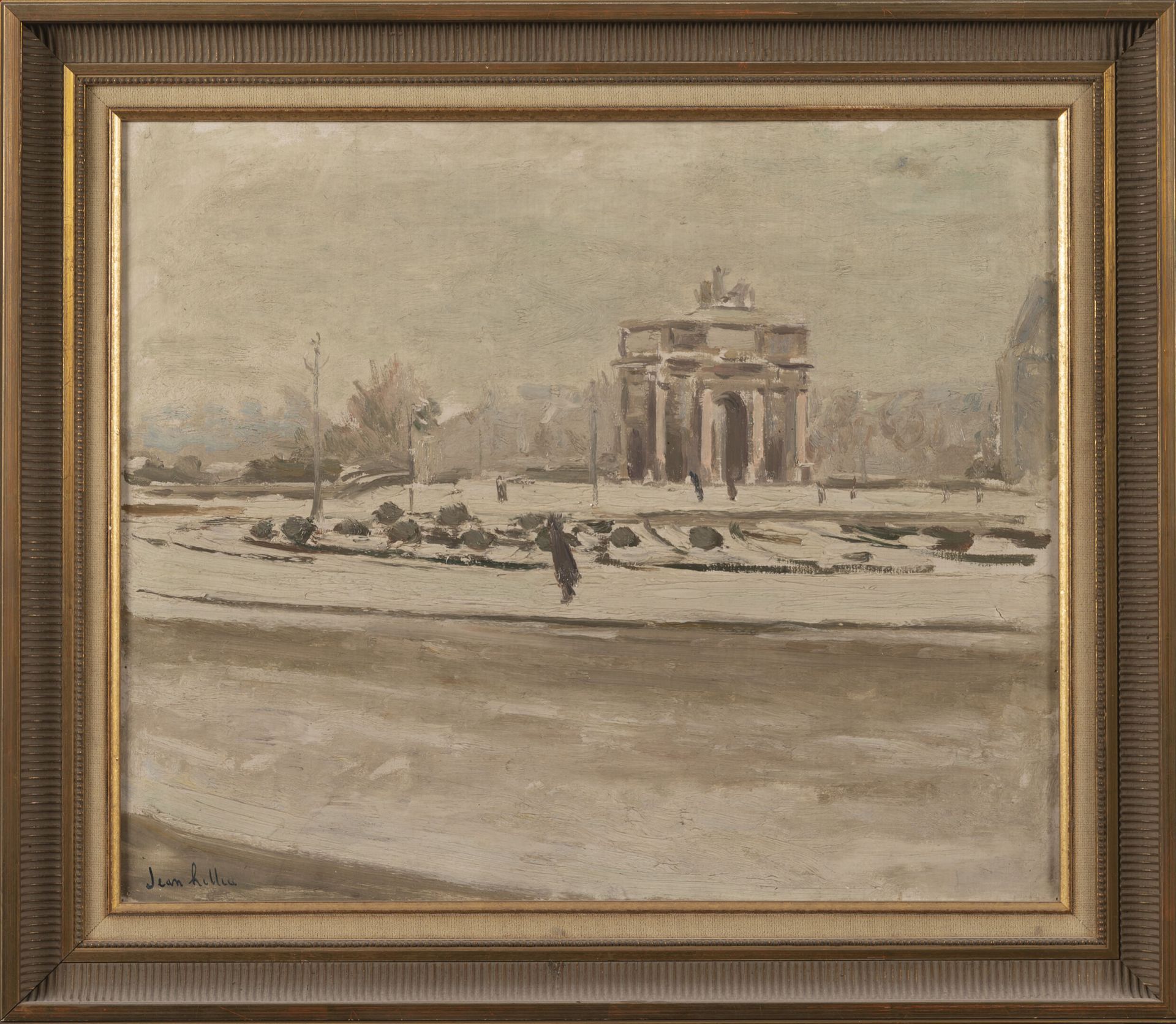 Jean HELLEU (1894-1985) Paris, l'Arc du Carrousel sous la neige.

Huile sur toil&hellip;