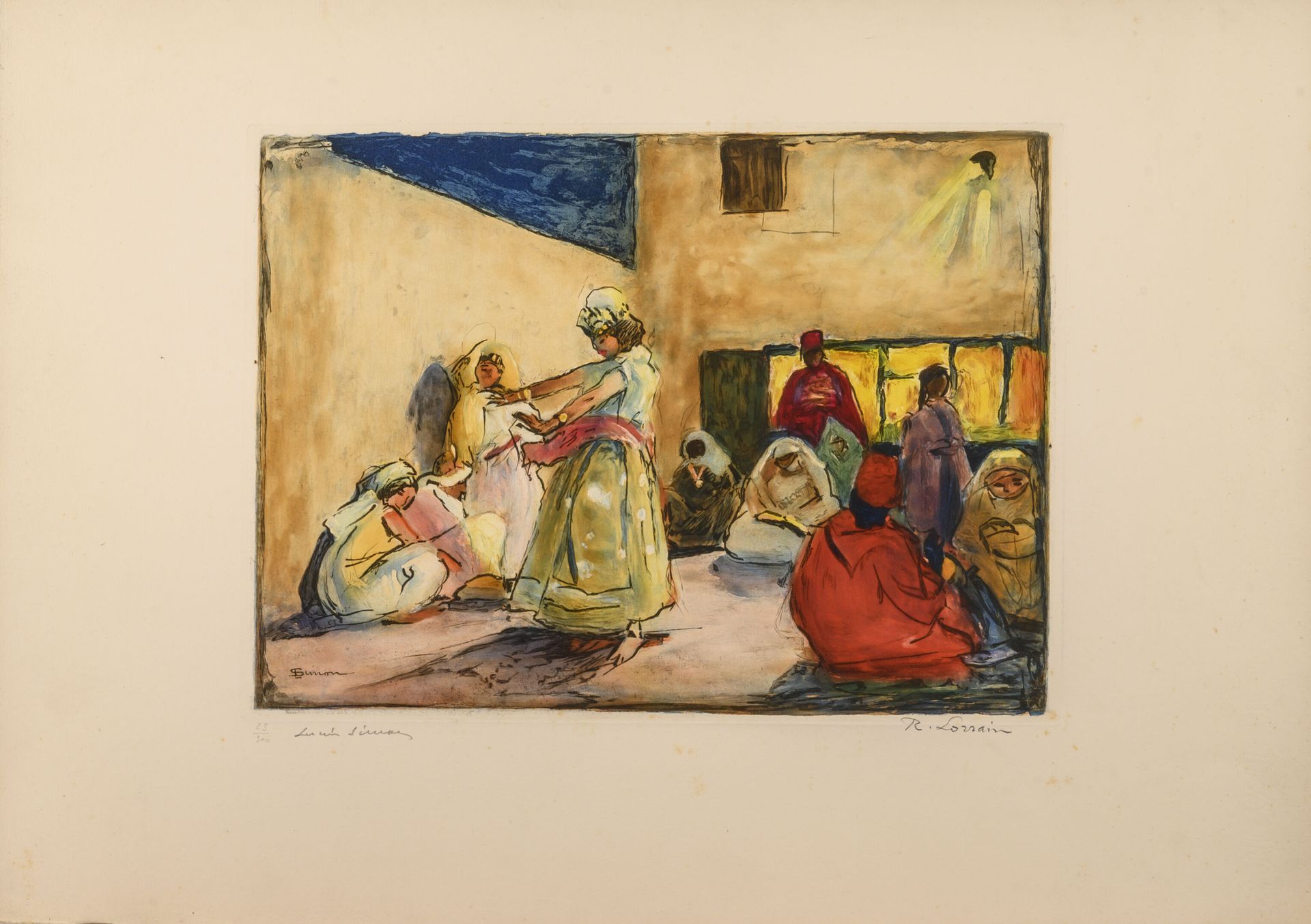 Lucien SIMON (1861-1945) Die orientalische Tänzerin.

Radierung und Aquatinta au&hellip;
