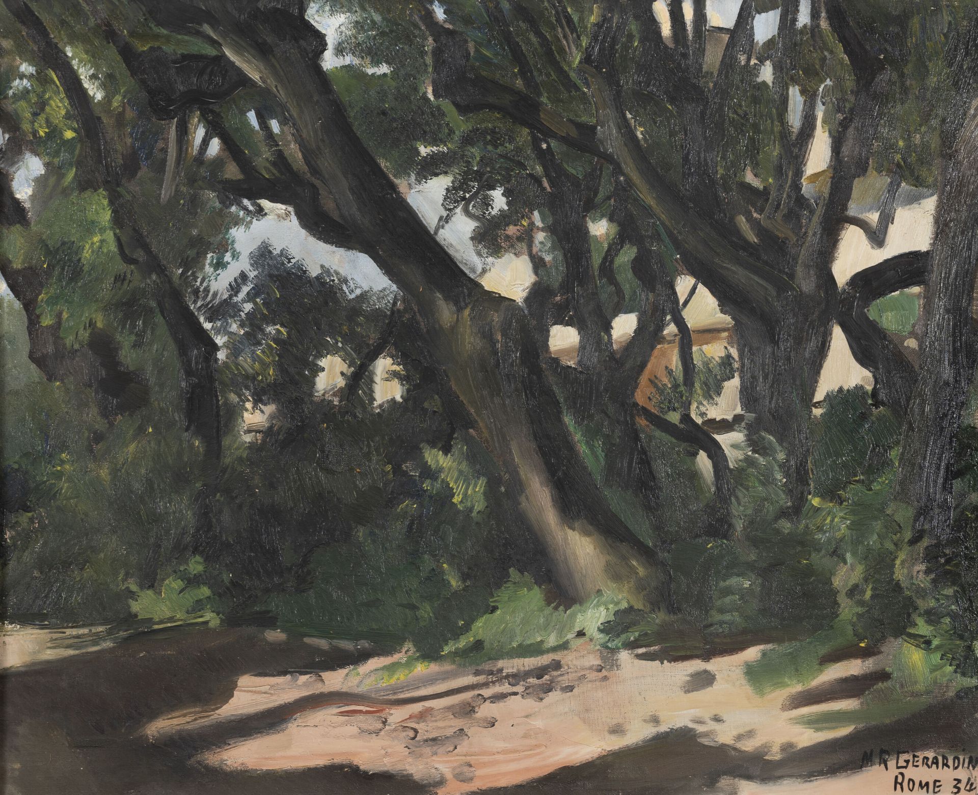 ROLAND MARIE GERARDIN (1907-1935) Undergrowth, Rome, 1934.

Oil on canvas.

Sign&hellip;