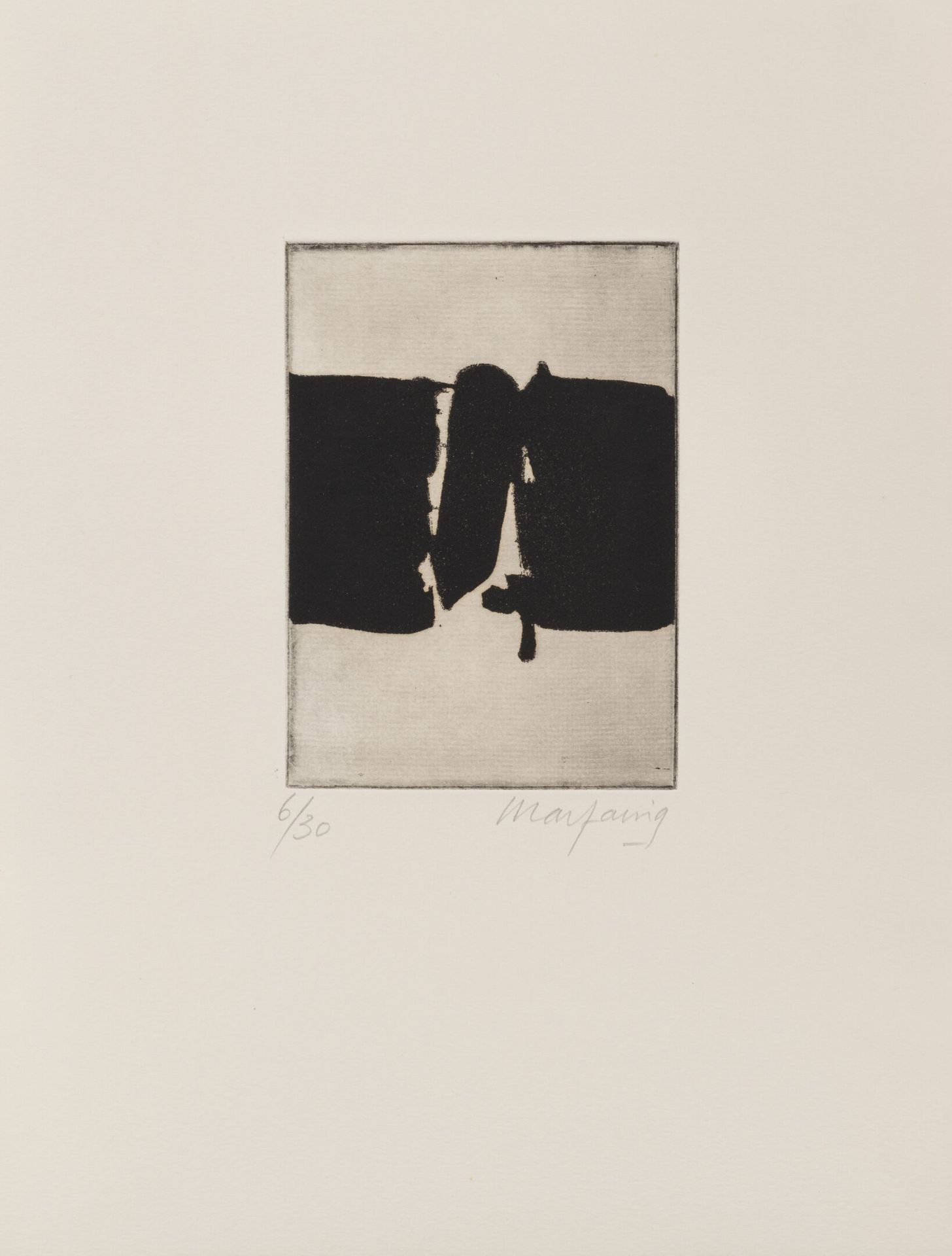 André MARFAING (1925-1987) Untitled, circa 1975.
Etching on paper.
Signed lower &hellip;