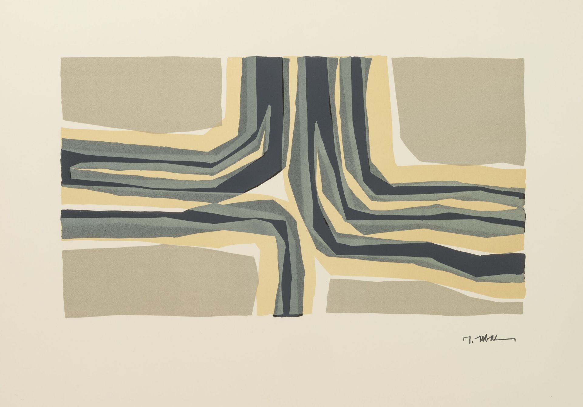 D'après Raoul UBAC (1910-1985) 无题。
纸上彩色石版画。
签名盖在右下方。
47 x 65厘米。
轻微的污渍和褶皱。